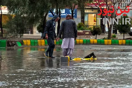 آب گرفتگی معابر در زاهدان