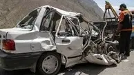 واژگونی یک دستگاه سواری پراید در محور قزوین-تهران 