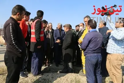 بازدید مدیر فرودگاه امام از محل سقوط هواپیمای مسافربری بویینگ ۷۳۷ متعلق به خطوط هوایی اوکراین