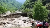۲۰۰ متر از جاده اصلی رحیم‌آباد تخریب شد