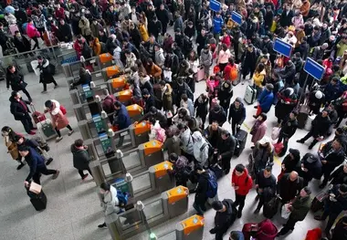 ترافیک سنگین در خطوط ریلی چین در آستانه تعطیلات سال نو