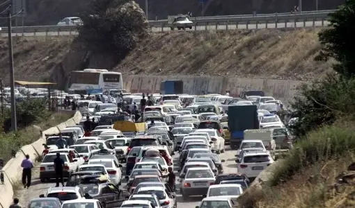 ترافیک سنگین در جاده های خروجی مشهد
