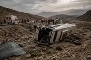 واژگونی اتوبوس کارگران مس سرچشمه/ یک کارگر کشته شد