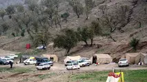چادرهای گردشگران جمع آوری می‌شود