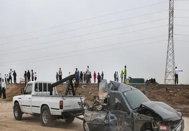 تصادف مرگبار در اتوبان قزوین