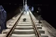 عبور نخستین قطار از مسیر بازسازی شده راه آهن به همراه نمایندگان مجلس