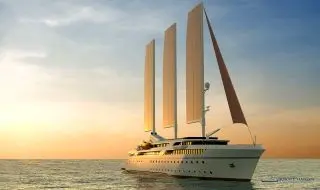  طراحی جدید کشتی کروز بادبانی با ظرفیت 100 مسافر
