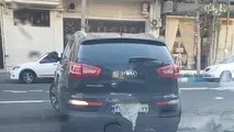 راننده خودروی کیا این طوری وارد محدوده طرح ترافیک شد