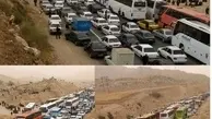 ترافیک شدید در مسیر ایلام - مهران و ازدحام در پایانه مرزی