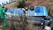 فاجعه جاده ای در آفریقای جنوبی/ مرگ ۴۰ نفر در سقوط اتوبوس