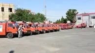 رونمایی از خودروهای جدید آتش‌نشانی کرج
