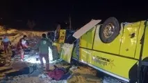 9 کشته در واژگونی اتوبوس در آزاد راه زنجان-تبریز