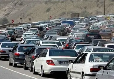ترافیک سنگین در آزادراه های کرج-قزوین و قزوین - کرج - تهران
