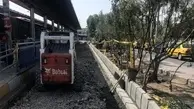 بهسازی ایستگاه خط 3 بی‌آرتی در تهران