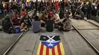 راه‌ها و خطوط ریلی کاتالونیا مسدود شد