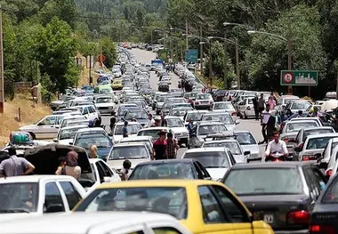 ترافیک سنگین در جاده‌های چالوس و هراز 