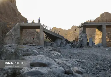 عکس | پل محور «رودان - بندرعباس» پس حمله آمریکا