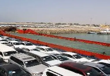 ترانزیت خودرو در بندر لنگه روی شیب صعودی