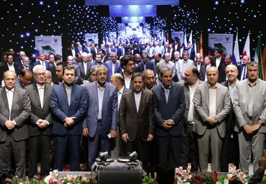  گزارش تصویری/ مراسم آغاز عملیات اجرایی راه‌آهن برقی- گرمسار اینچه برون