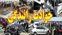 واژگونی یک دستگاه کامیونت در بزرگراه امام علی (ع) تهران