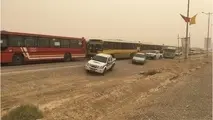 محدودیت دید در جاده های منتهی به مهران