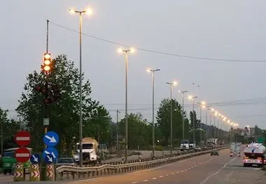 ۲۰ کیلومتر از راه های مازندران روشن می شود 