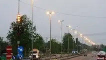 ۲۰ کیلومتر از راه های مازندران روشن می شود 