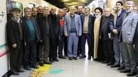 بازدید نمایندگان مجلس و مدیران سازمان برنامه و بودجه از پروژه قطار ملى مترو
