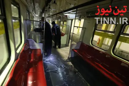 عملیات ضدعفونی کردن متروی تهران
