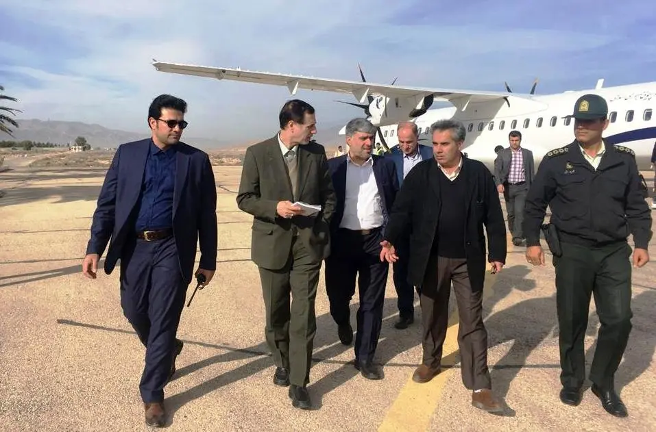 بازدید مدیرعامل شرکت فرودگاه‌ها و ناوبری هوایی ایران از فرودگاه جهرم
