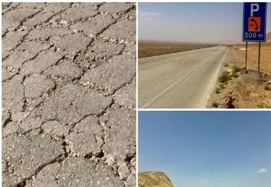 روکش آسفالت بزرگراه شیراز - اصفهان اصلاح و لکه گیری هندسی می‌شود
