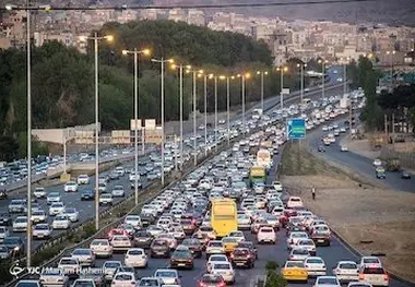 ترافیک سنگین در محور شهریار تهران 