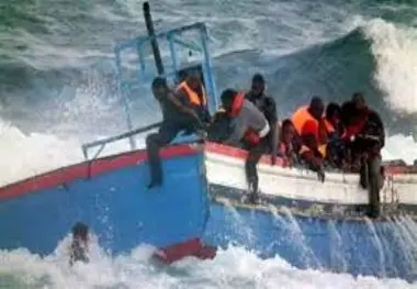 60 مفقودی براثر واژگونی قایق مهاجران در سواحل لیبی