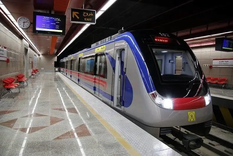 سرفاصله حرکت قطارها در خطوط هفتگانه مترو تهران