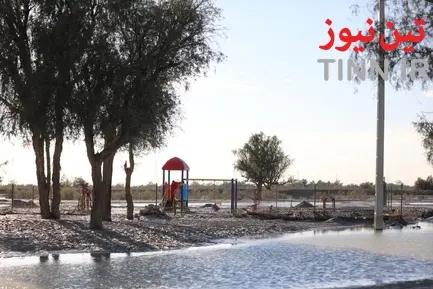 مناطق سیل زده جاسک