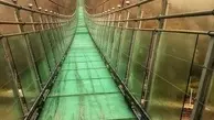 عکس| اولین پل شیشه‌ ای قوسی شکل جهان در اردبیل