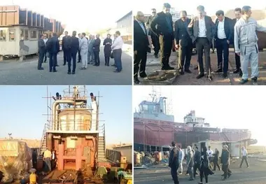 هیئت سرمایه‌گذار فرانسوی از شرکت‌های شناورسازی بوشهر بازدید کردند