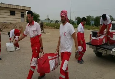 اعزام 3 تیم امداد سیلاب جمعیت هلال‌احمر به خوزستان