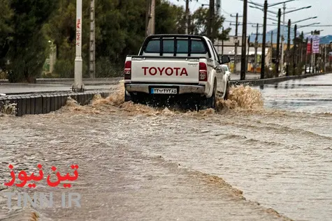 آب گرفتگی معابر در زاهدان