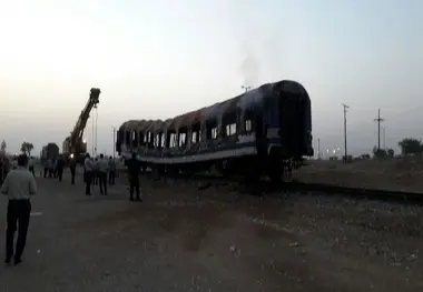 حریق در قطار ف۱ مسیر اندیمشک–سبزاب بدون تلفات جانی