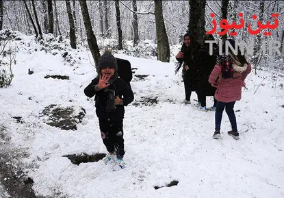 بارش برف در ارسباران،‌ بهشهر و لاهیجان