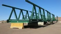 آماده سازی دو دستگاه پل خرپایی برای مواقع بحرانی، سیل و آب بردگی پل‌ها