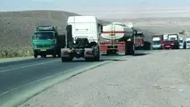 تصادف زنجیره ای دلخراش کامیون ها در جاده  قدیم تهران-قم+ فیلم