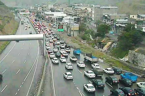 ترافیک در آزاد راه کرج- قزوین و تهران- کرج