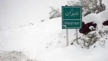 بارش 40 سانتیمتری برف در گردنه حیران