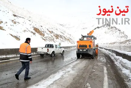 عملیات راهداری زمستانی در جاده هراز