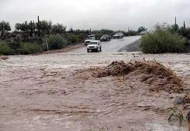 قطع راه ارتباطی چند روستای دزفول بر اثر سیلاب