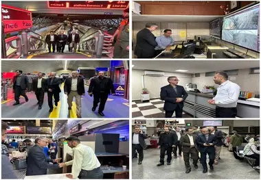 بازدید قائم مقام مدیرعامل راه آهن از بخش‌ های مختلف ایستگاه راه‌ آهن تهران