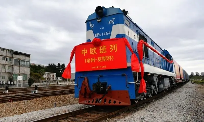 رشد سالانه ۵۵ درصدی سفرهای قطارهای باربری چین و اروپا 