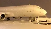 (فیلم) آخرین پرواز ورودی به فرودگاه امام  اندکی قبل از کولاک